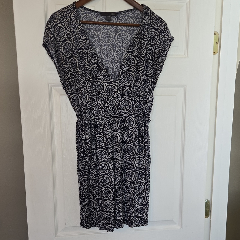 Forever 21 Navy and White Mini Dress